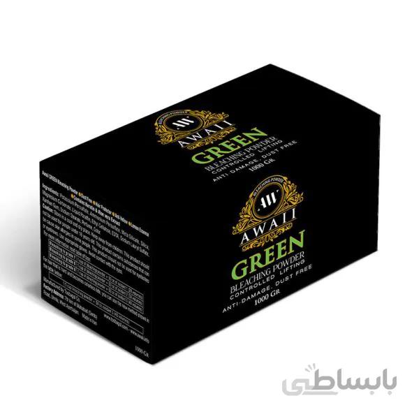 پودر دکلره 1000 گرمی سبز جعبه ای آوایی