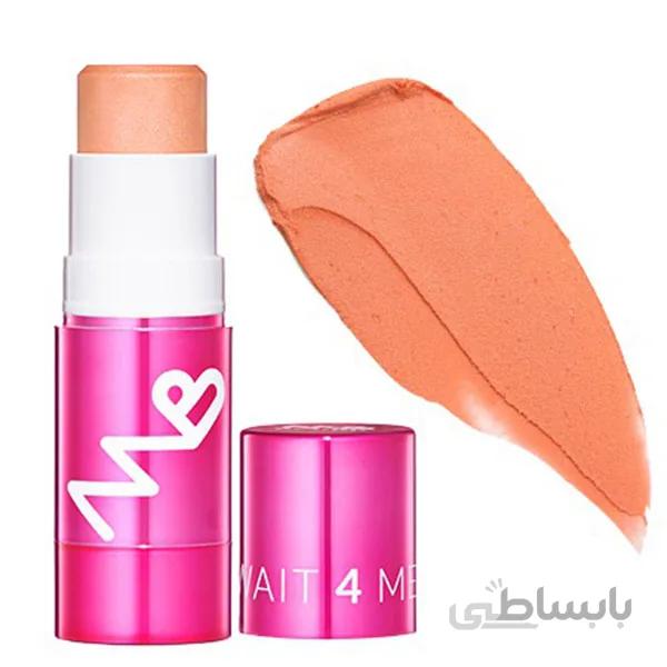رژگونه استیکی شماره 4 NUNI BUSHER ا nuni busher stick cheek no.4