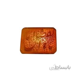 نگین عقیق خطی یا ابوالفضل کد 3254 ا قیمت به شرط خرید تیمی