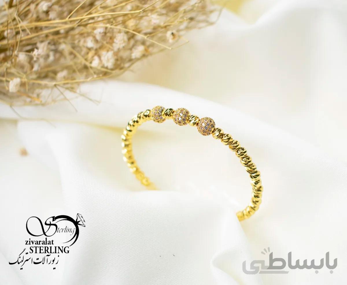 دستبند النگویی البرنادو زنانه طلایی