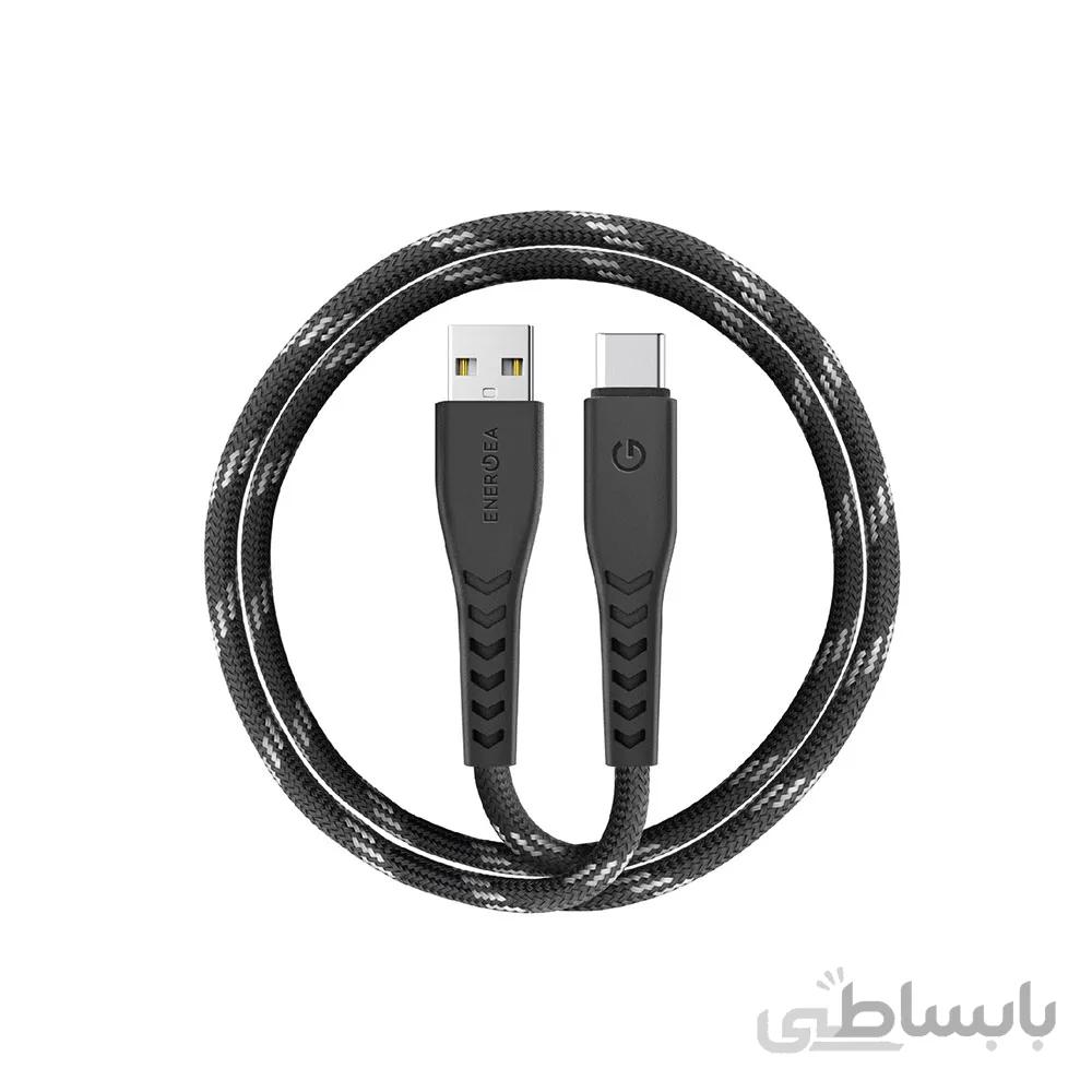 کابل USB-A به USB-C انرژیا سری NYLOFLEX 3A طول 300cm