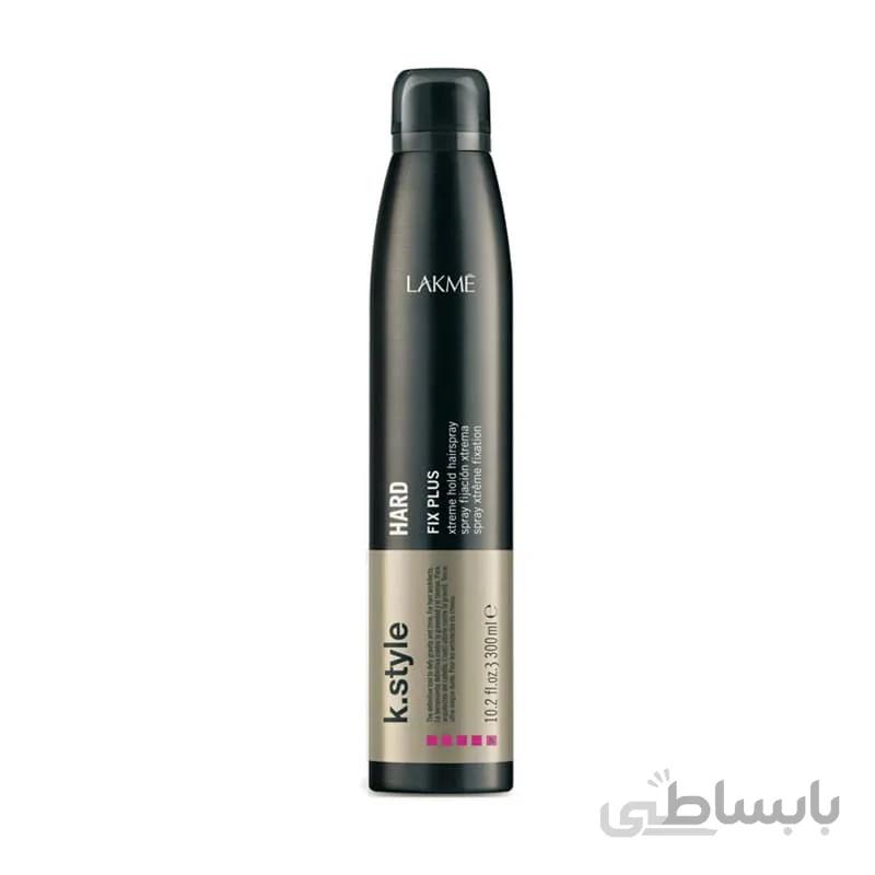 اسپری فیکس آرایش مو لاکمه شماره 5 Lakme K.Style Hard Fix Plus Xtreme Hold Hairspray 300ml