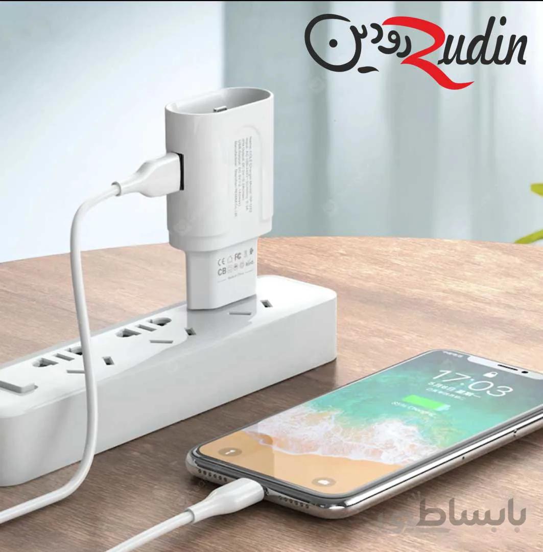 شارژر دیواری دوکاره ریمکس مدل RP-U32 مخصوص ایرپاد