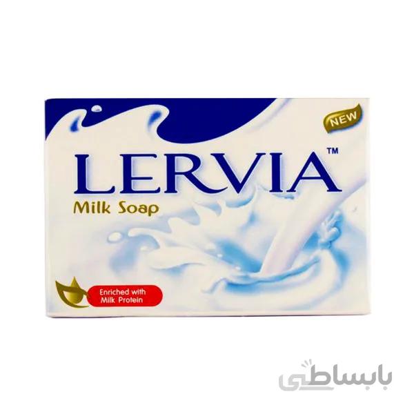 صابون لرویا LERVIA روشن کننده و سفید کننده مدل شیری وزن 90 گرم