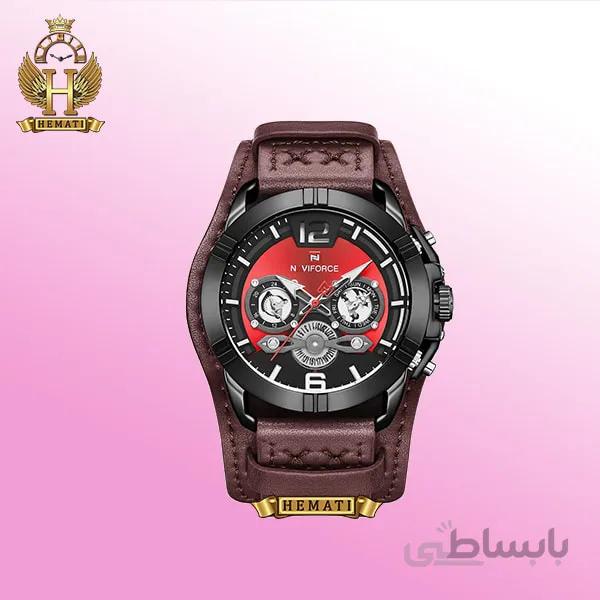 ساعت مردانه نیوی فورس NF9162M مشکی-زرشکی