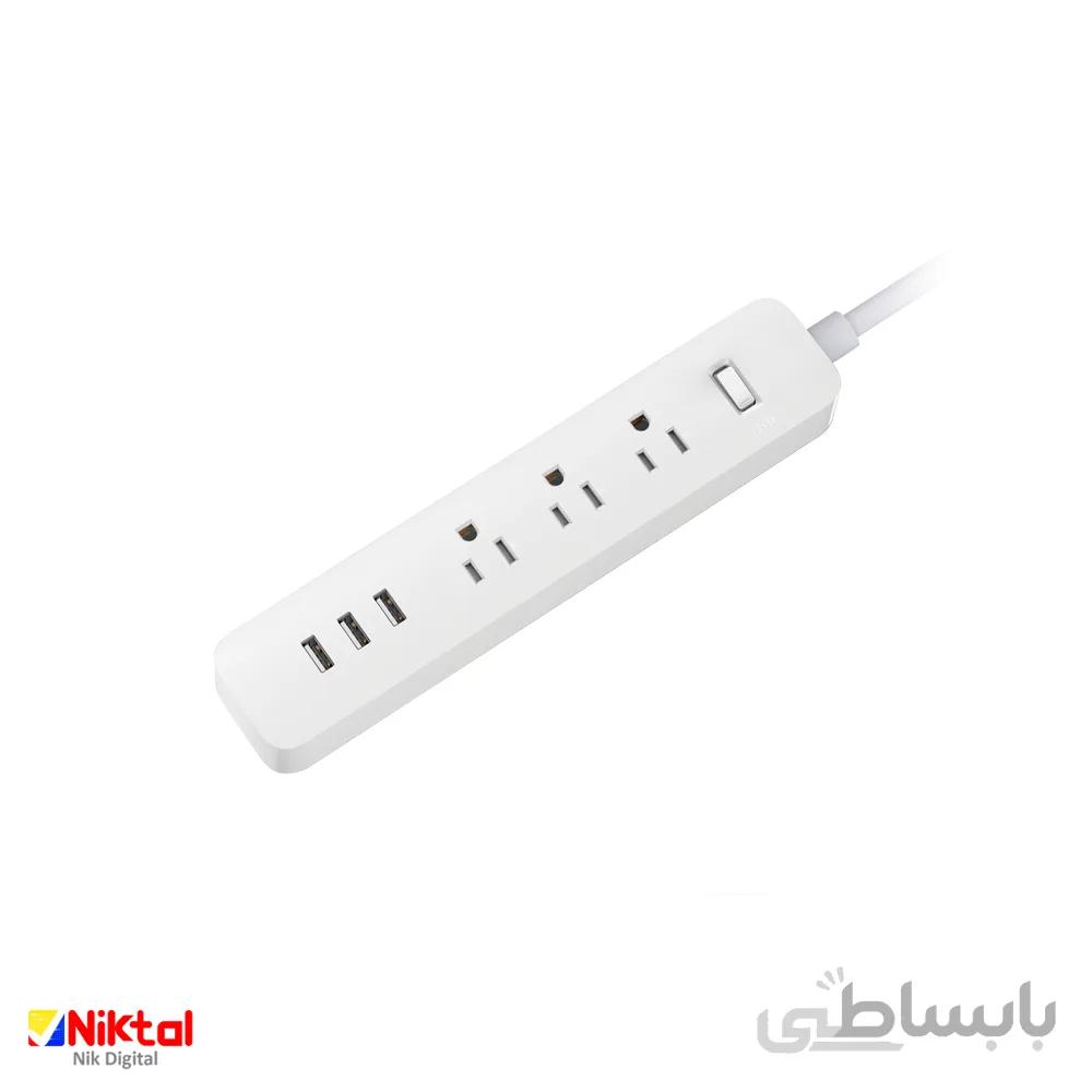 Pisen Smart Power Strip 3 USB 3 Sockets شارژر و سه راهی برق با سه خروجی USB پایزن