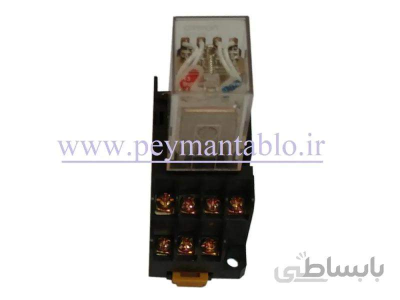 رله 220 ولت AC پنج آمپر چهار کنتاکت طرح Omron