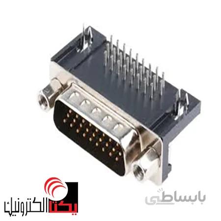 دی کانکتور روبردی رایت انگل 3ردیفه نری 26 پین