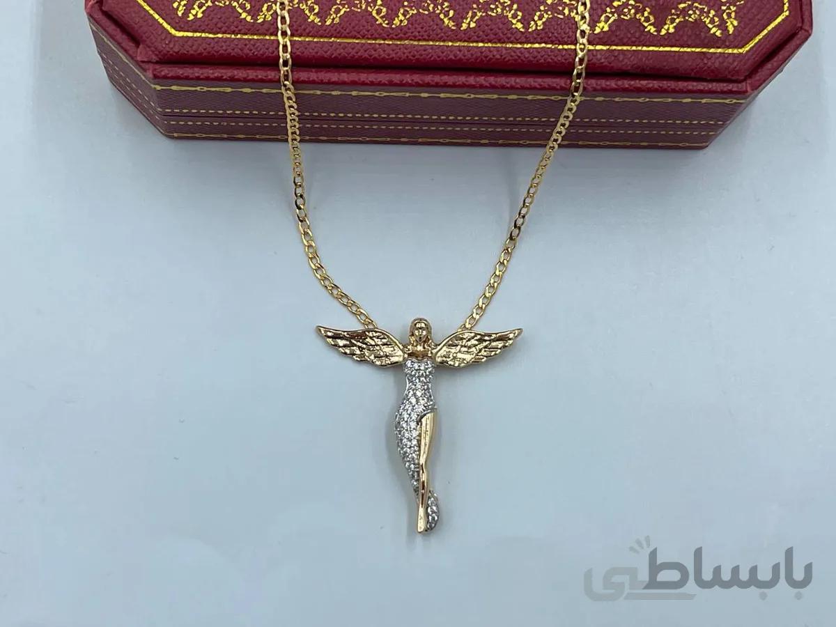 گردنبند فرشته ژوپینگ با بال های باز