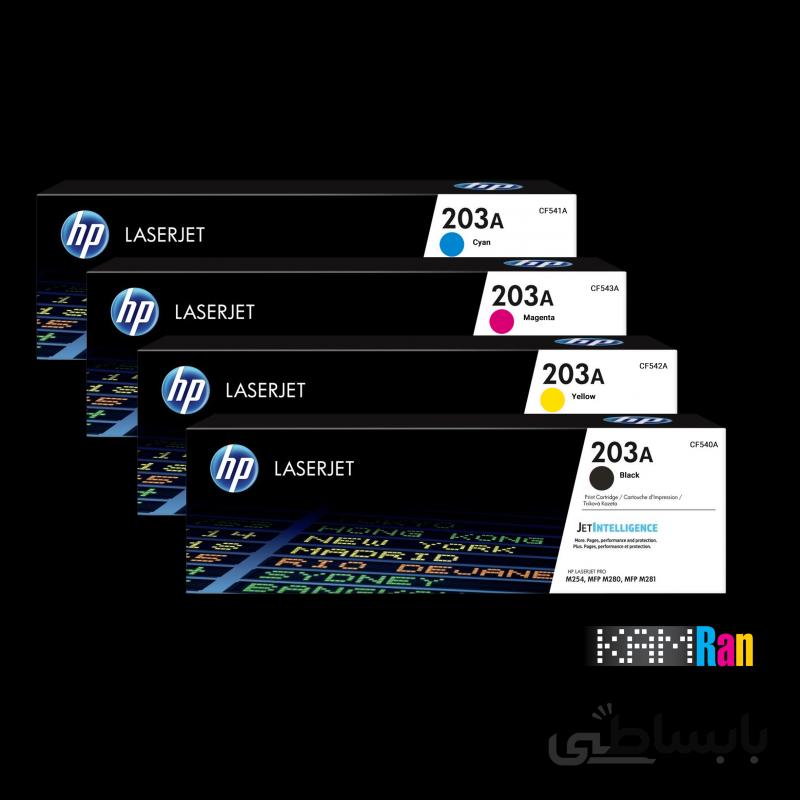 کارتریج لیزری HP 203A سری کامل