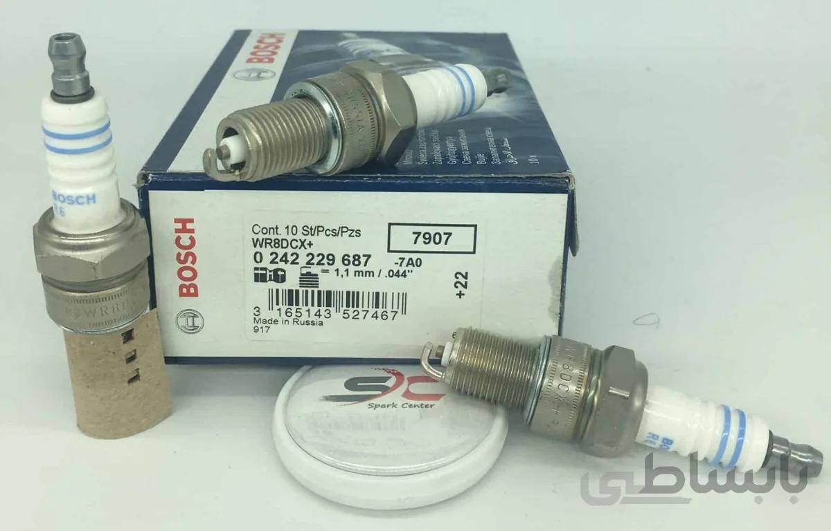 شمع بوش کاربراتوری BOSCH WR8DCX+ +22 7907(یک عدد)