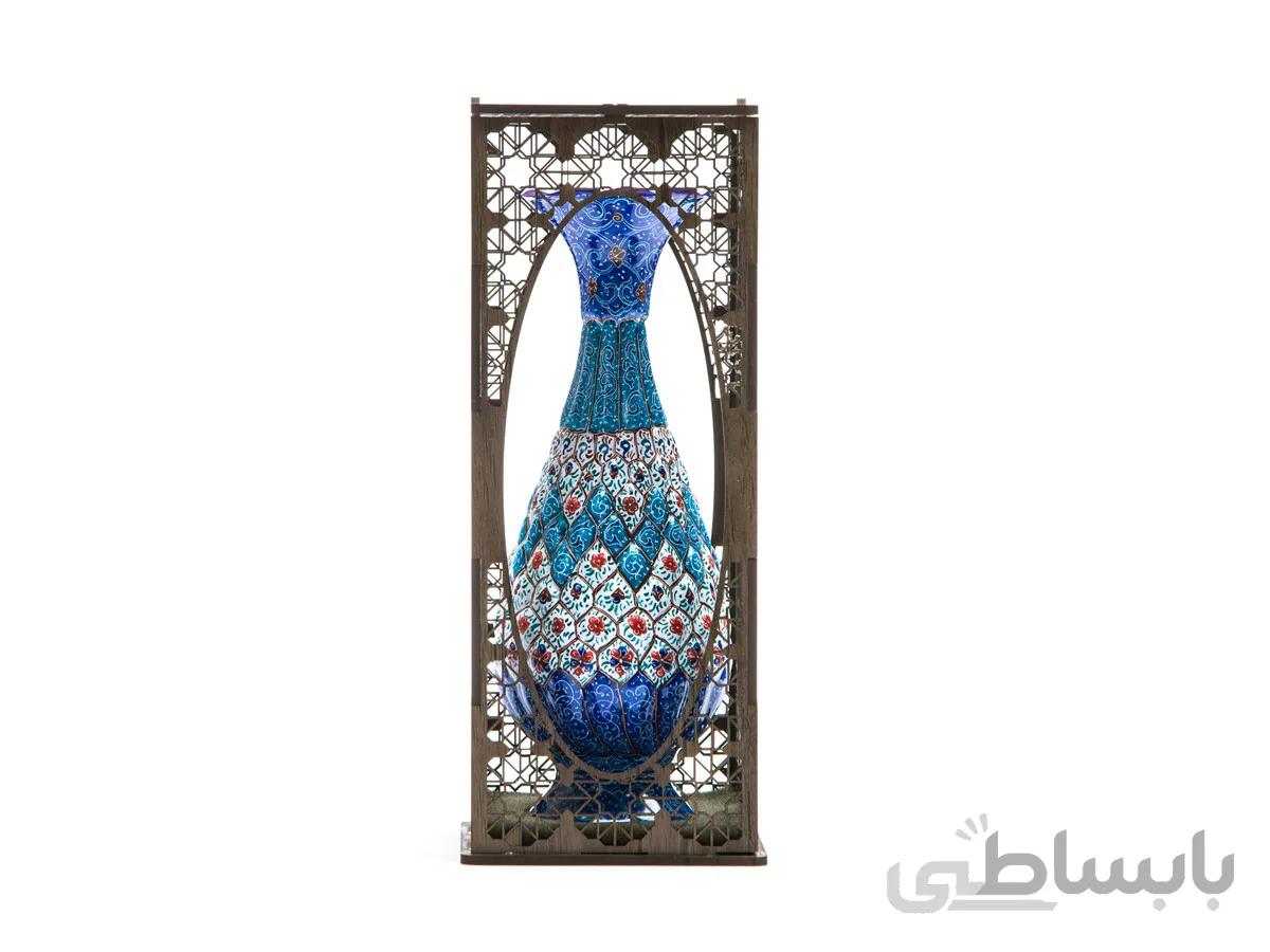 گلدان 25 سانتی میناکاری جعبه مشبک