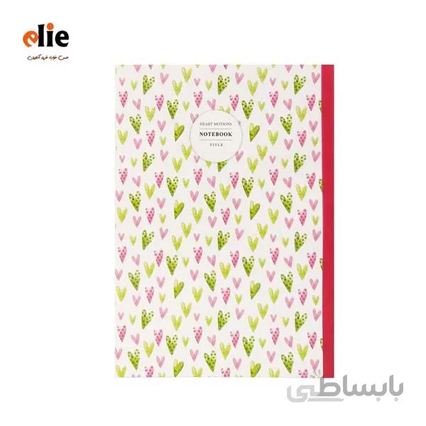 دفتر 100 برگ پاپکو طرح قلب