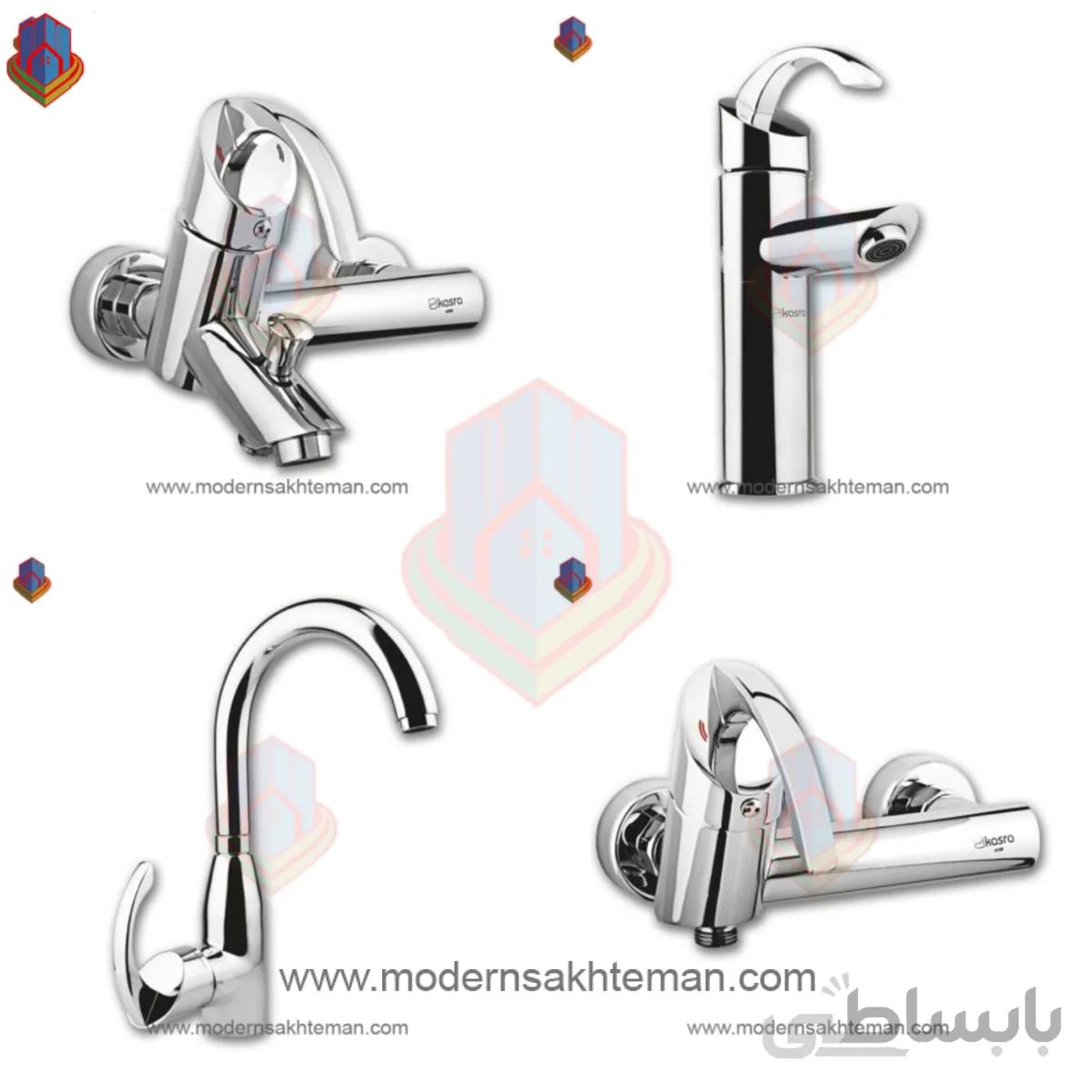 ست شیرآلات کسری مدل تنسو ساید کروم