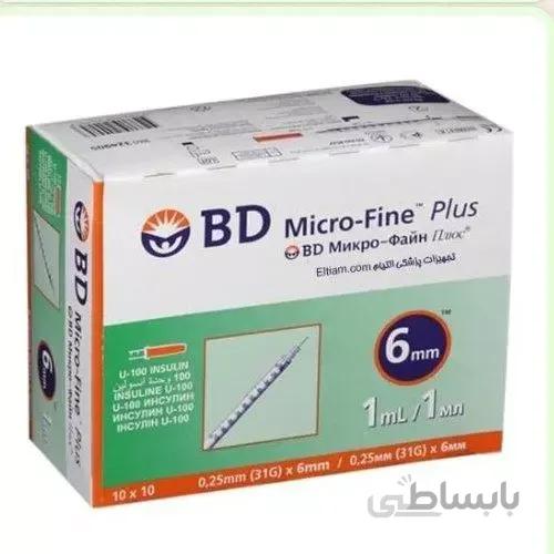 سرنگ انسولین 1 واحدی 10 عددی ا BD insulin syringe 1ml