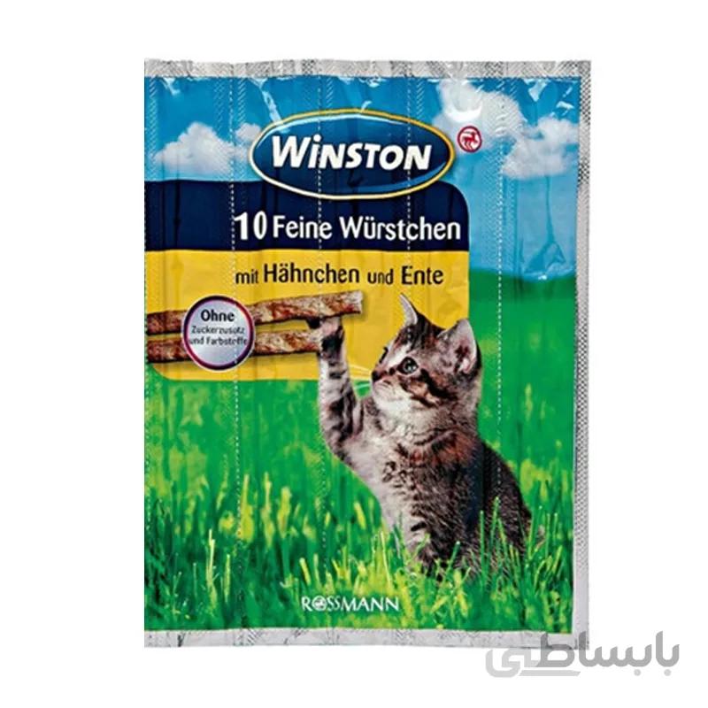 اسنک تشویقی گربه وینستون مدل Chicken & Duck بسته 5 عددی