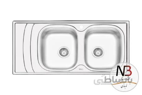 سینک نیمه فانتزی توکار ایلیا استیل مدل 4054 ا Iliasteel Sink model 4054