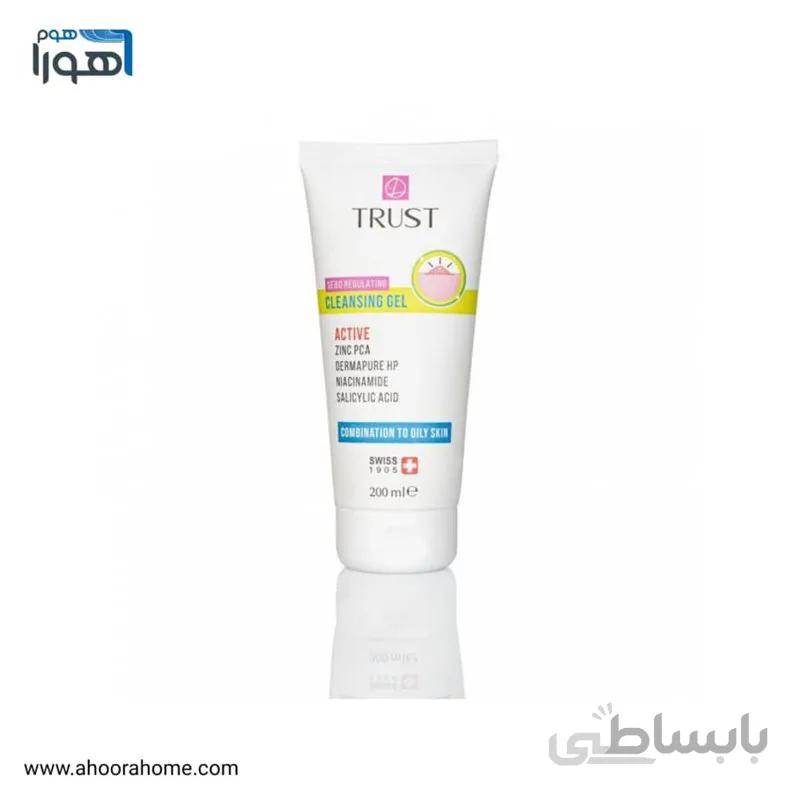 ژل شوینده کنترلکننده چربی پوست (پوست چرب و مختلط) تراست trust