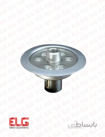 چراغ فواره ای 6 وات لوله 1/2 و 1 اینچ ضد آب 12 ولت