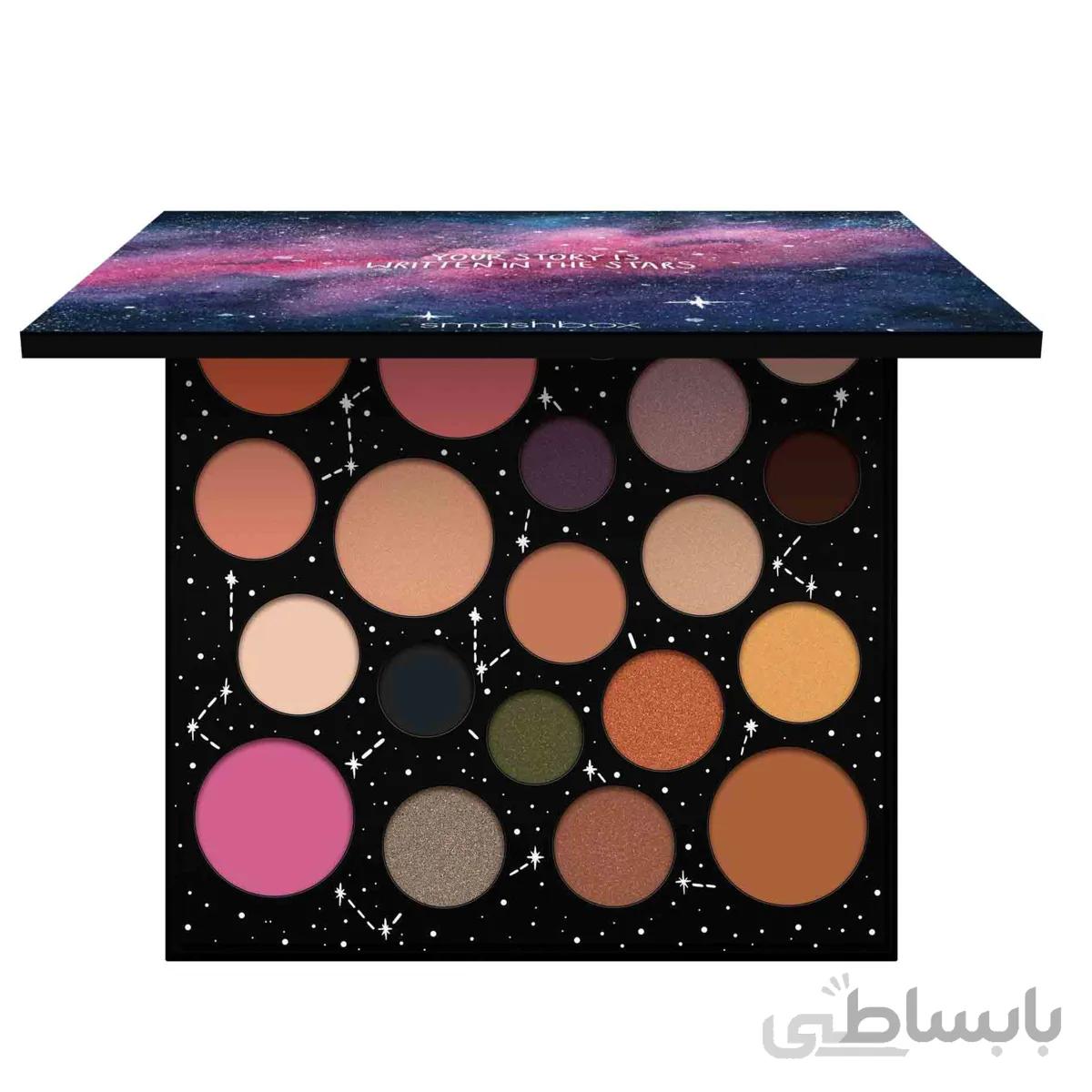 پالت سایه چشم اسمش باکس smashbox مدل استار سلبریشن ا Smashbox Cosmic Celebration Star Power Face + Eye Shadow Palette