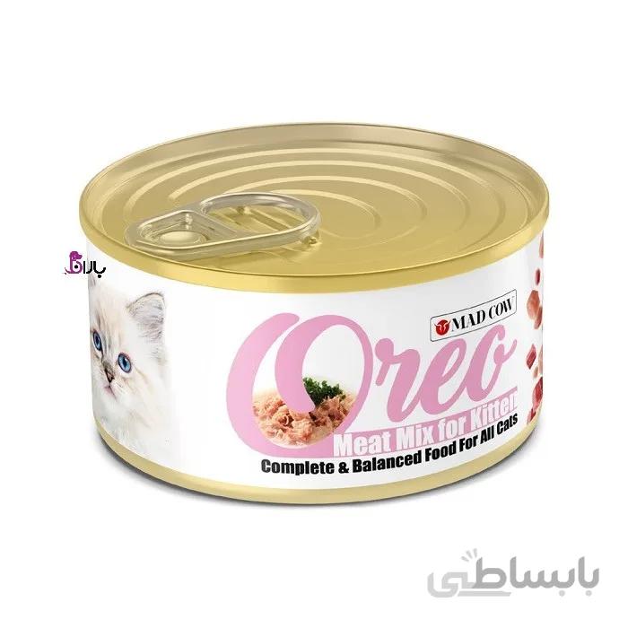 کنسرو بچه گربه اورئو میکس (120 گرم)