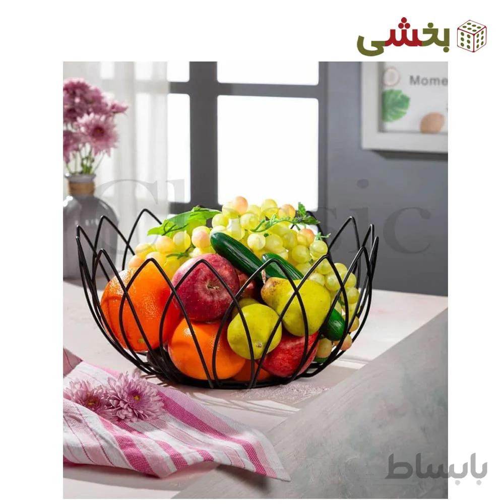 سبد میوه فلزی مدل لاله کلاسیک