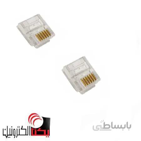 سوکت کانکتور تلفنRJ 11 نری 6p6c