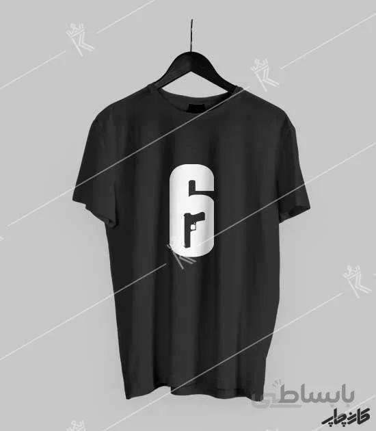 تیشرت مشکی Rainbow 6