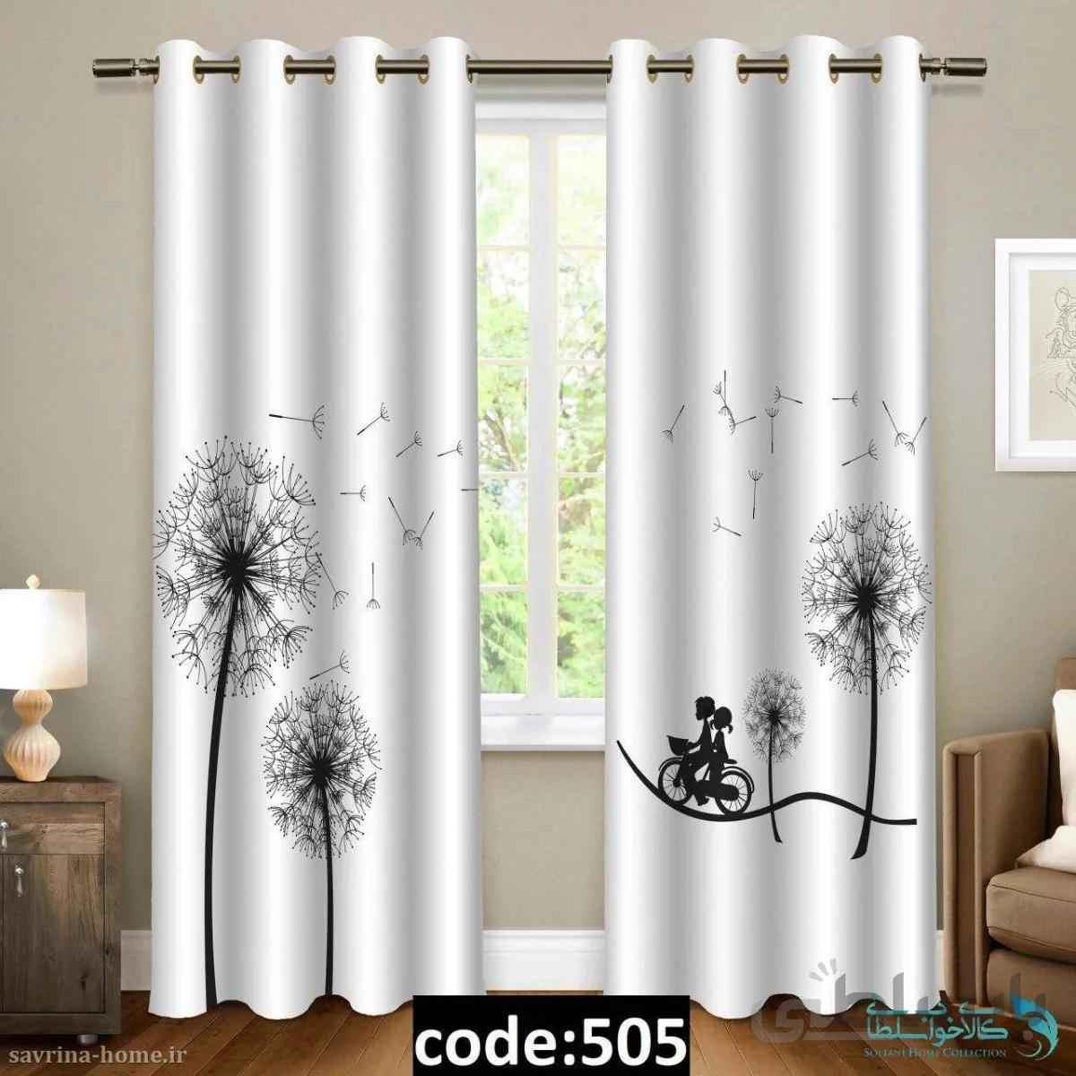 پرده پانچی سری گل مدل Sh-505