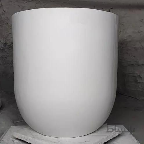 گلدان فایبراستون استوانه ای خمره ای 50 سانت