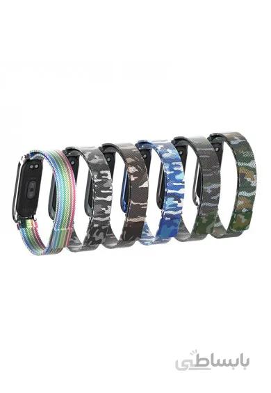 بند فلزی ارتشی با قفل مغناطیسی می بند 4 | Xiaomi Mi Band 4 Army Magnet Strap