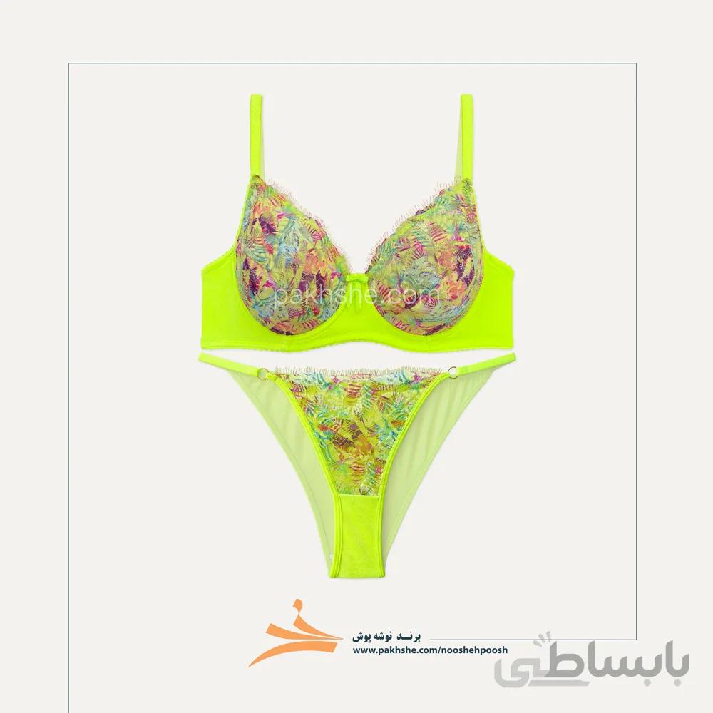ست فسفری مخملی فنردار برند نوشه پوش کد 850031
