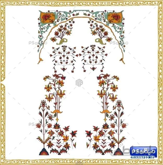 وکتور حاشیه اسلیمی