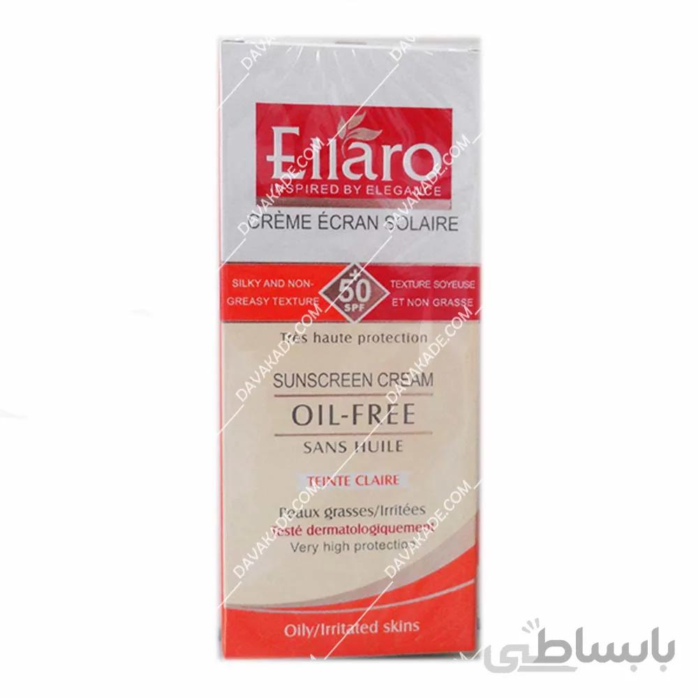 کرم ضدآفتاب SPF50 الارو فاقد چربی بژ روشن