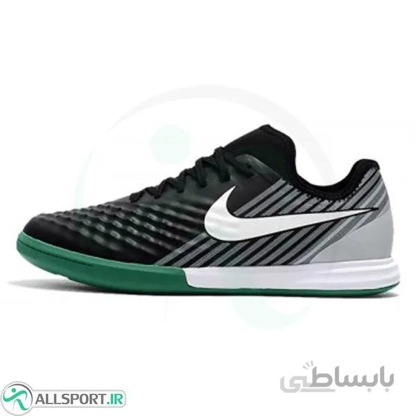 کفش فوتسال نایک مجیستا ایکس فاینال طرح اصلی سبز مشکی سفید Nike MagistaX Finale II IC Green Black White