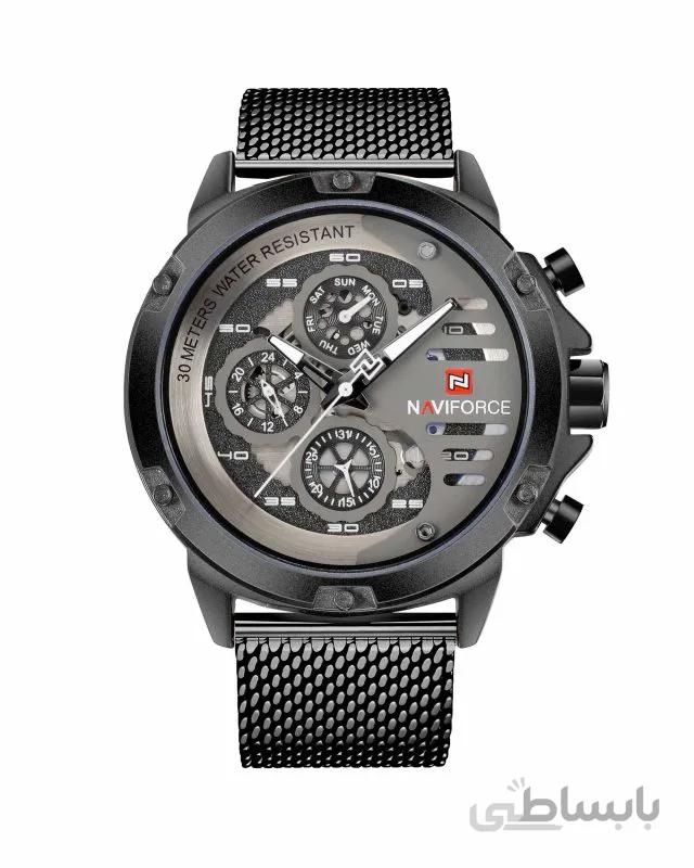 ساعت مچی مردانه ناوی فورس NAVIFORCE NF9110S B/W/B