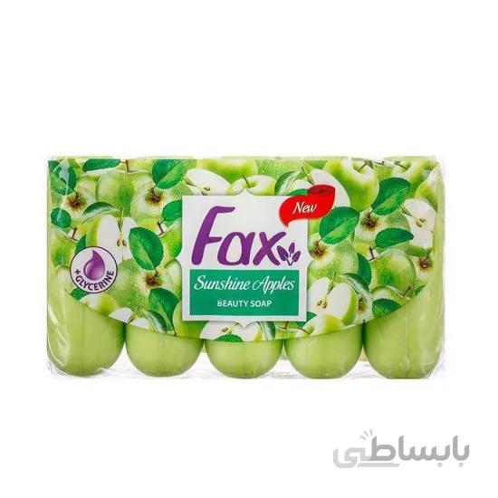 صابون آرایشی فاکس Fax اسانس سیب بسته 5 عددی 350 گرم