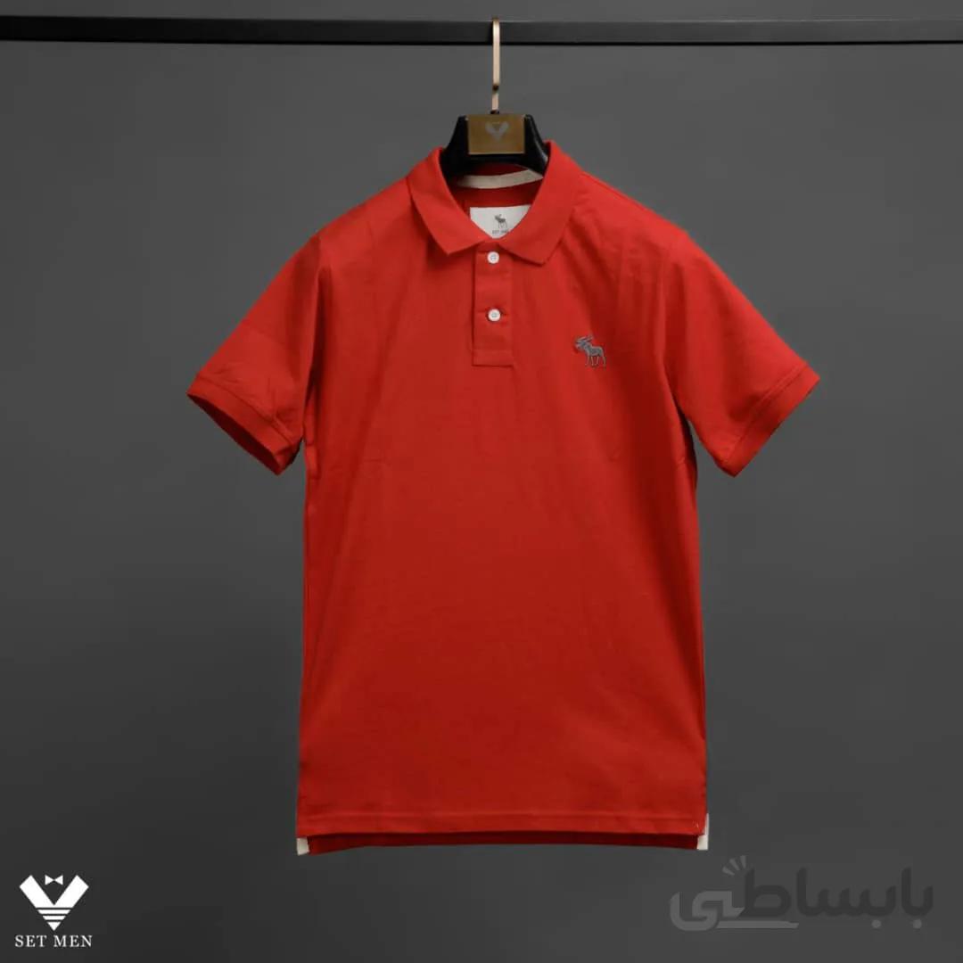 تیشرت Abercrombie یقه دار ۲دکمه ty105