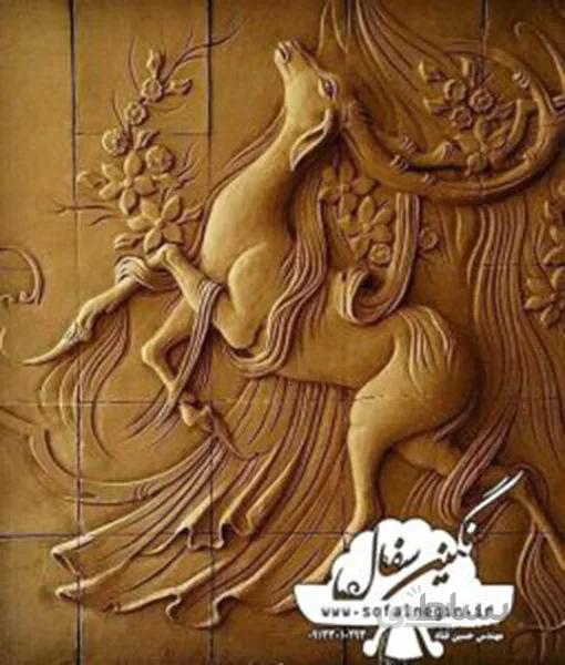 سفال نقش برجسته. کد:۸۰۰۲