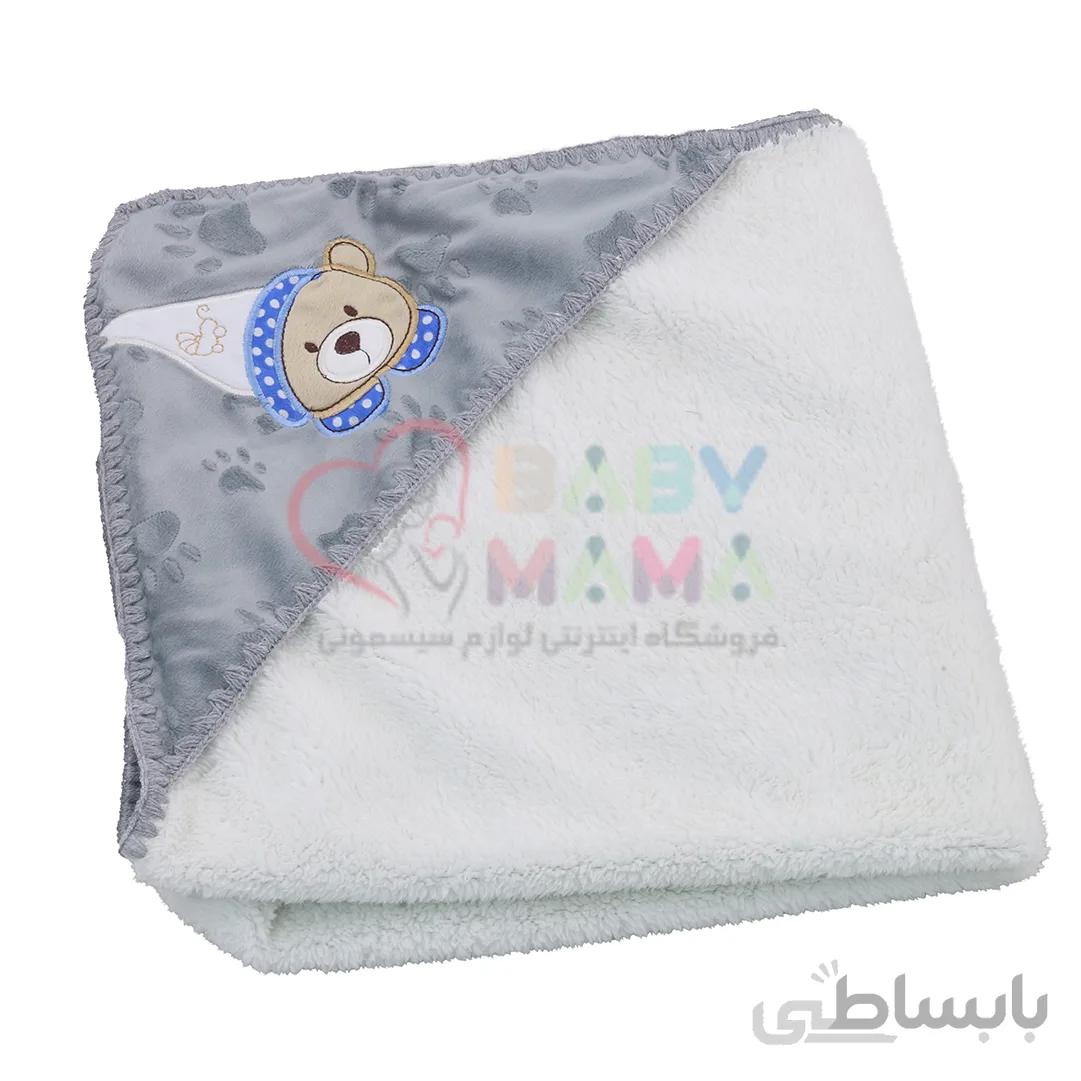 پتو کلاه دار Roya مدل خرس تدی