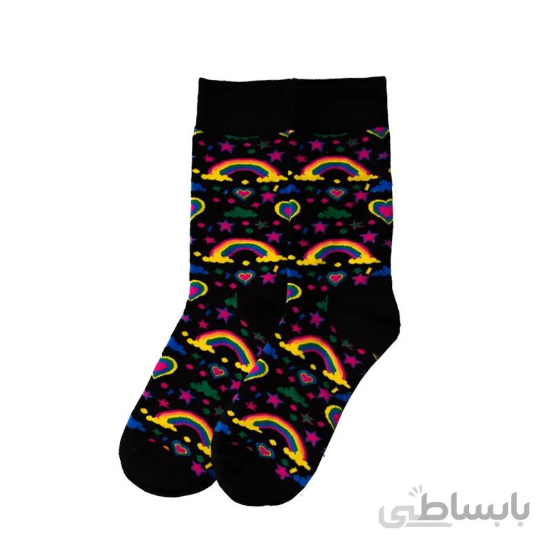 جوراب ساقدار رنگین کمان خارجی کیوی