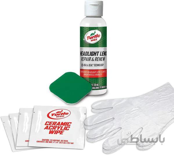 مایع براق کننده چراغ‌های خودرو ترتل واکس SPEED HEADLIGHT CLEANER KIT