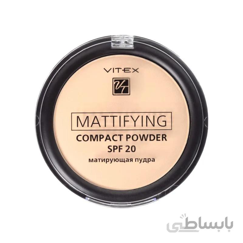 پنکک فشرده مات ویتکس SPF20 کد ۰۳ رنگ بژ لایت