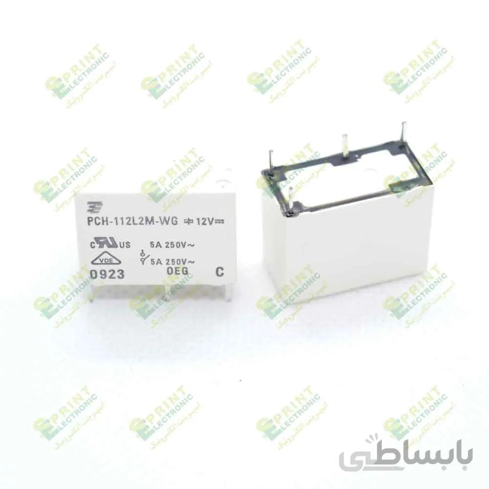 رله 12 ولت 4 پایه 5 آمپر tyco PCH-112L2M