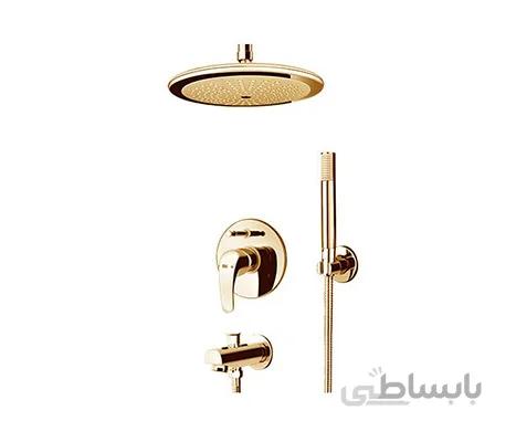 دوش توکار مدل فلور طلایی تیپ 4 کلار (Kelar)