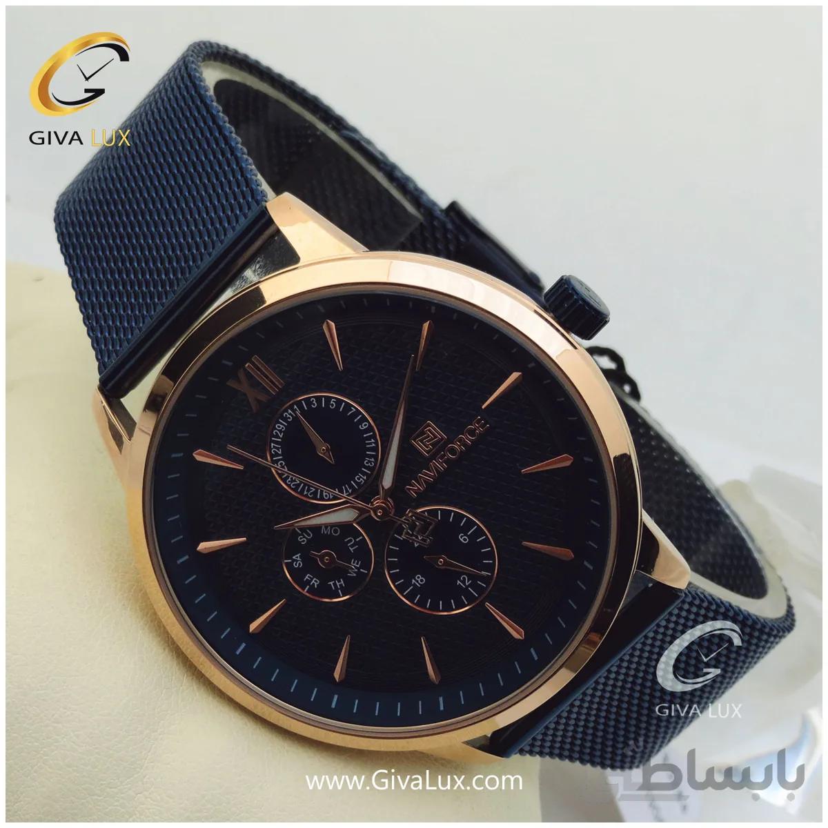 ساعت مچی مردانه سه موتوره ناوی فورس مدل NF3003M