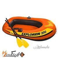 قایق بادی اکسپلورر 200 دارای پارو intex 58331 ا intex 58331