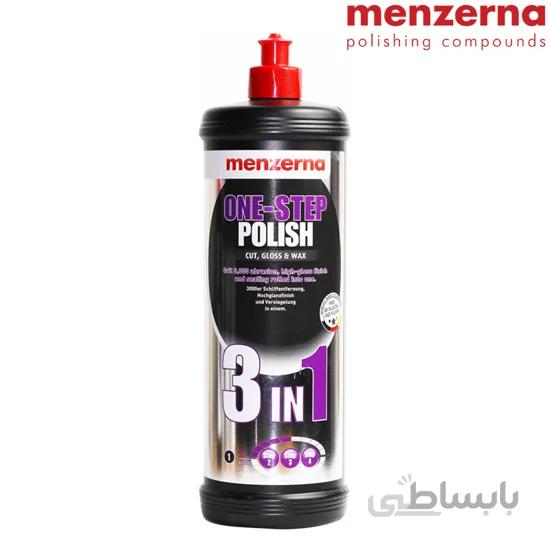 پولیش و واکس منزرنا مدل 3in1 مخصوص بدنه خودرو Menzerna 3 in 1 Cut Gloss & Wax