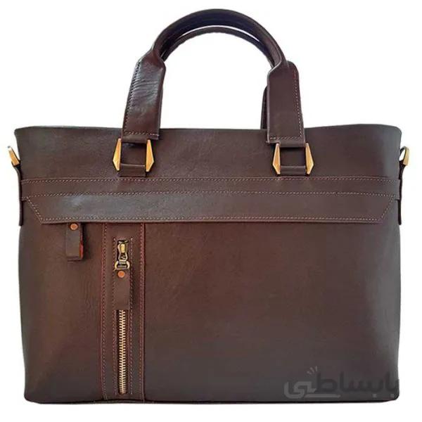 کیف اداری چرم طبیعی زنانه دو دسته LB430