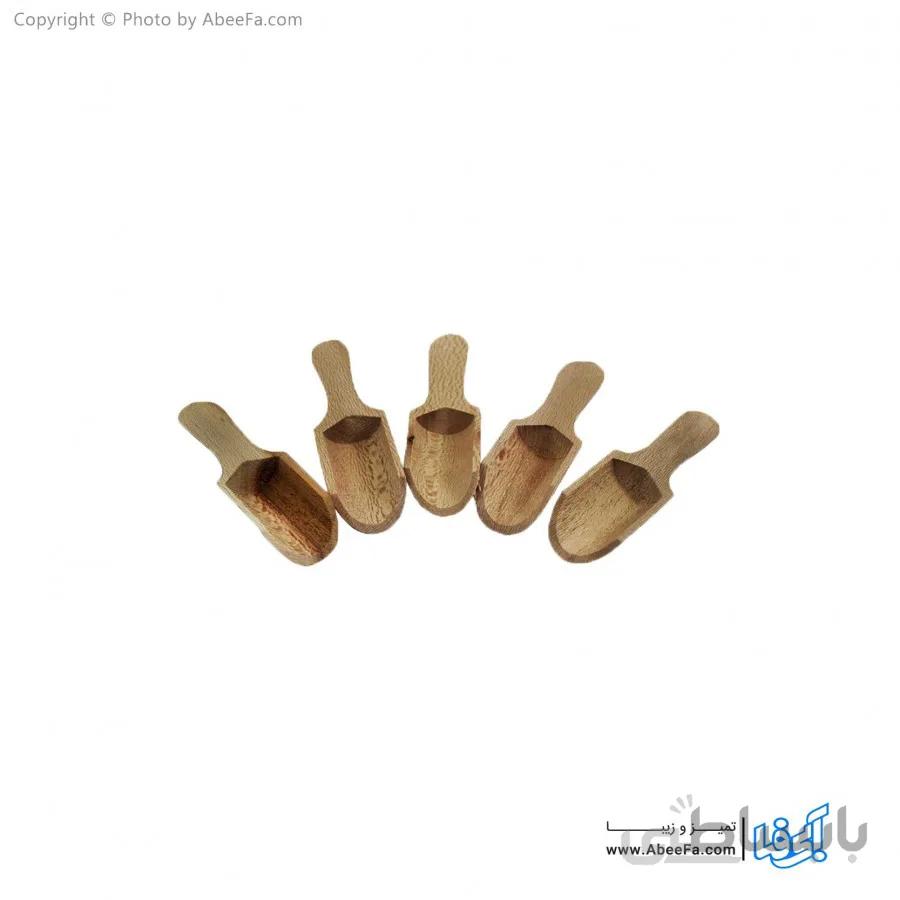 قاشق ادویه چوبی ست 5 تایی مدل AF1006 ا AF1006 Kitchen Wooden Spoon Set